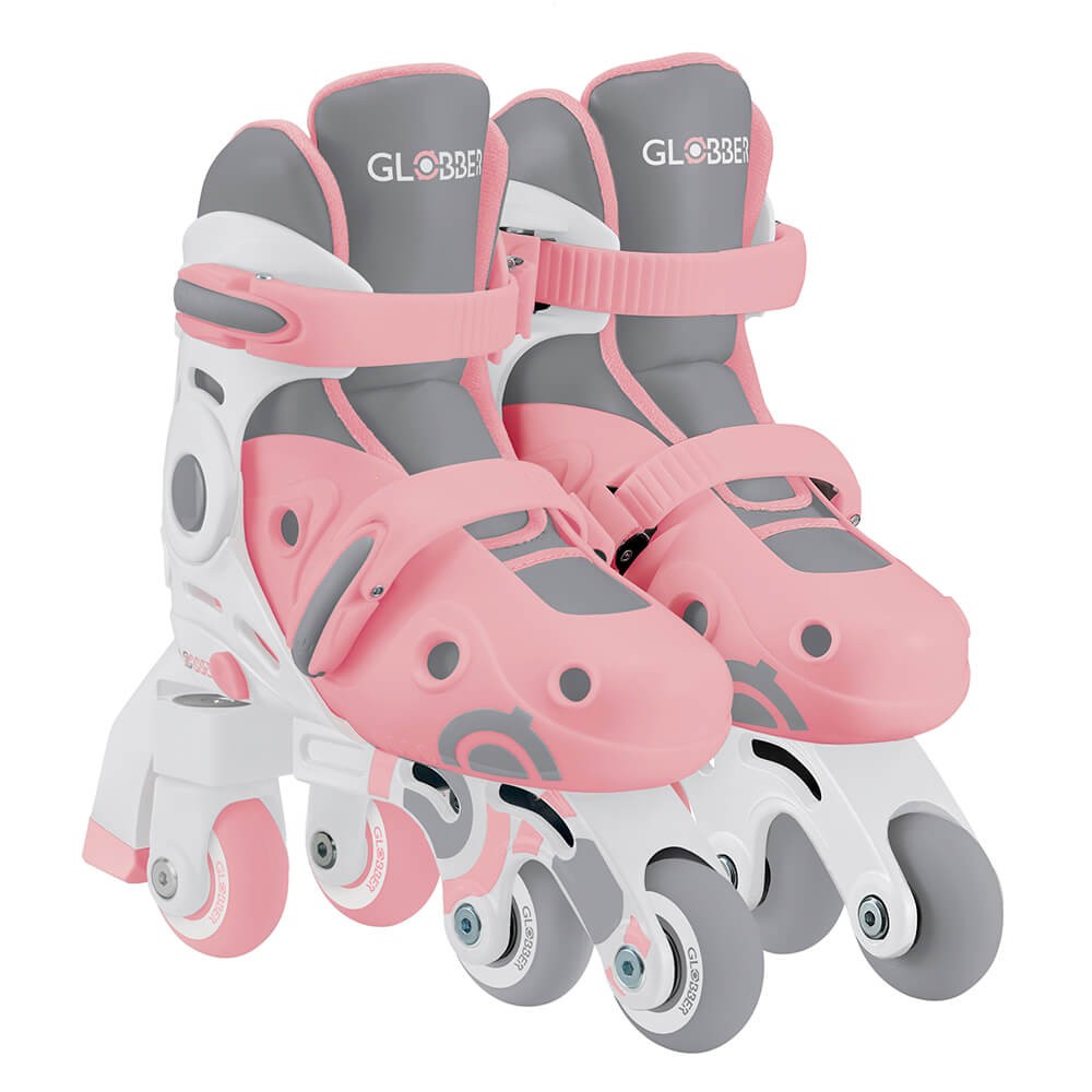 Patines en línea evolutivos Globber talla 26-29 talla 30-33 para niños, ajustables y seguros